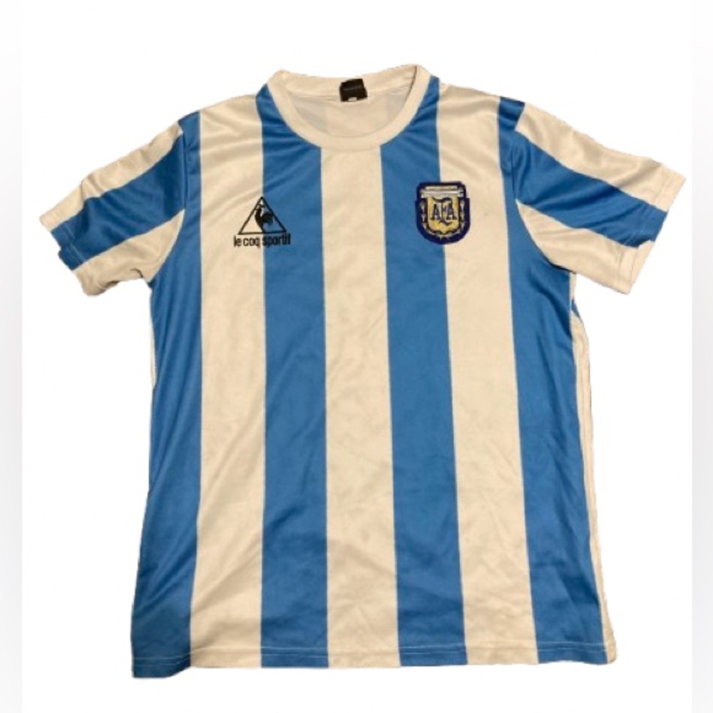 MARADONA ARGENTINA LE COQ SPORTIF WORLD CUP JERSEY SIZE M
